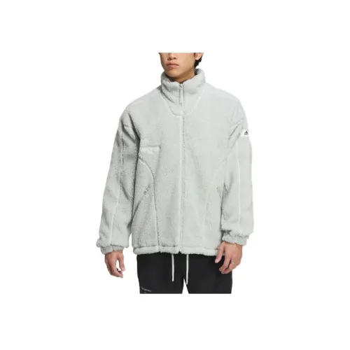 Adidas Lounge Куртки и Пальто Унисекс Серебристо-Серый