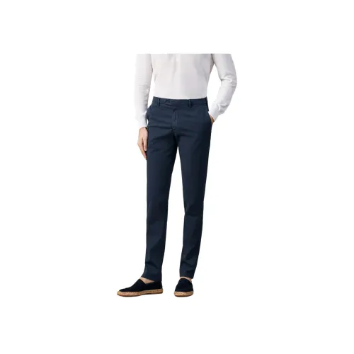 LARDINI Темно-синие мужские костюмные брюки