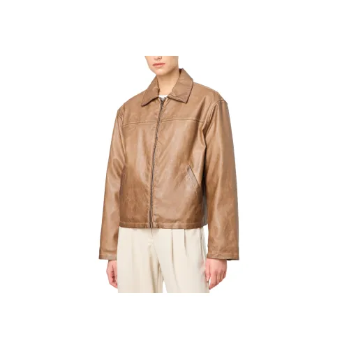 GLASSONS Винтаж Искусственная кожа Куртка Женская