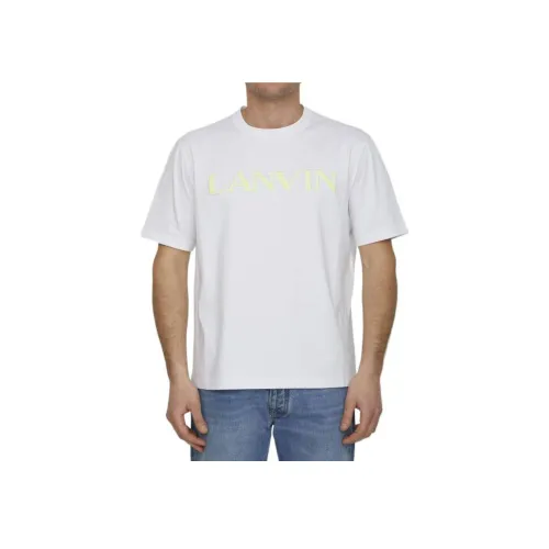 Lanvin Белая Мужская T-Рубашка