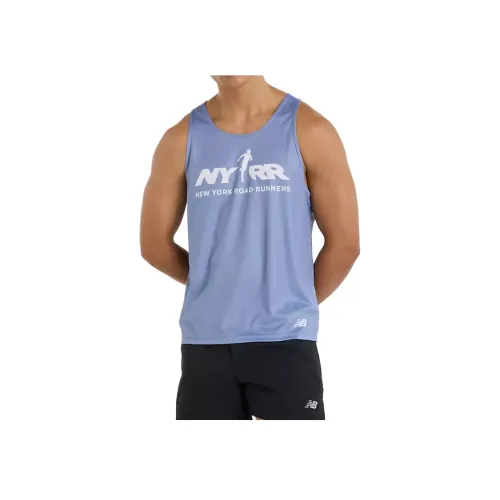 New Balance Run For Life RUN Майка Спортивная Одежда Мужская Синяя