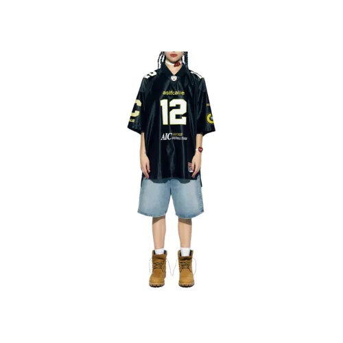 Asif calie SS24 CALIE FOOTBALL JERSEY Футбол Джерси Женские Черный