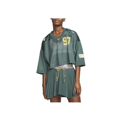 NIKE Цвет пихтового дерева Зеленый Женские Футболки