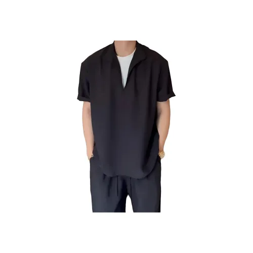 City Hipster Черный Унисекс Рубашки