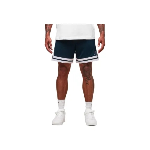 GYMSHARK VARSITY Сетка Спортивные шорты Мужской Marine