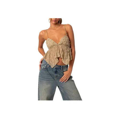 Edikted Flutter С оборками Галстук Спина Топ Топ на бретелях Женские