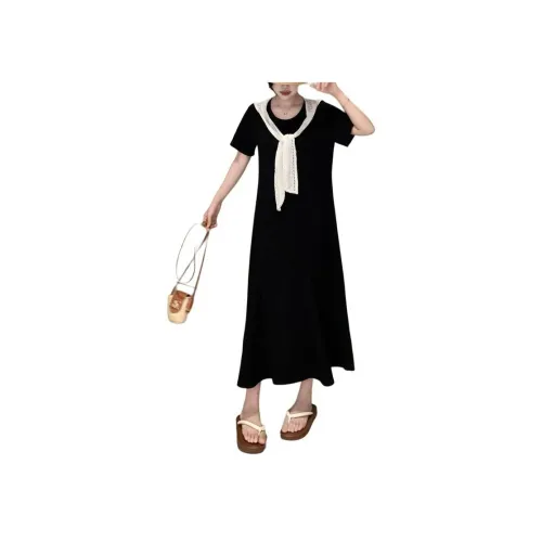 9c collective Черные Женские Короткие Платья с Длинными Рукавами