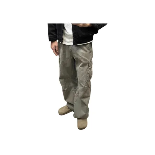 MORii Серый Зеленый Унисекс Карго Брюки