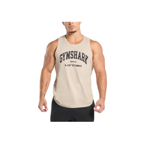 GYMSHARK Галечно-серый Мужские Майки