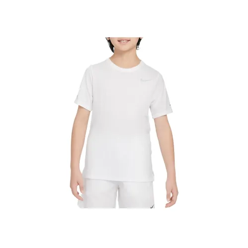 Nike Dri Fit MILER T Shirt Белый Детский