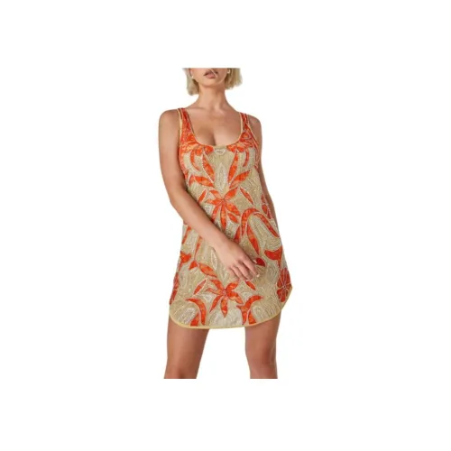 NASTY GAL Винтаж Кружево Бисер Изогнутый Подол Мини Платье-комбинация Женские