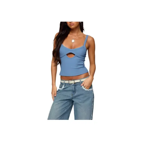 Edikted Karin Cut Out Ткань в рубчик Майка с бретелями Женская