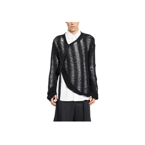 Ann Demeulemeester Черный Мужской Трикотаж