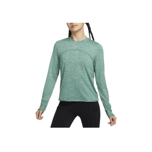 Nike Бег T-Shirt Женская Зеленая Эмаль