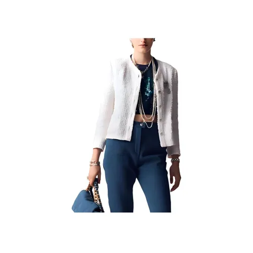 CHANEL SS23 Куртки и Пальто Женские Белые