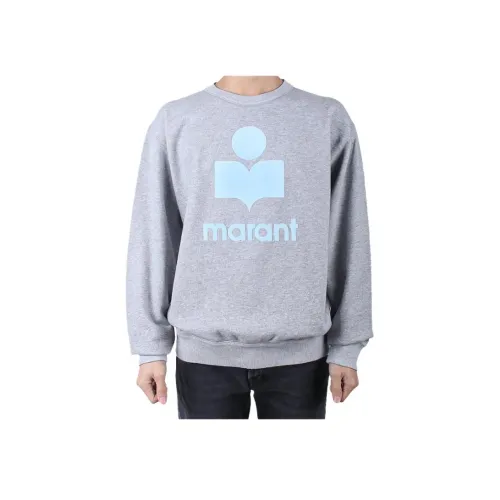 ISABEL MARANT Серый Ледяной Синий Мужские Свитшоты