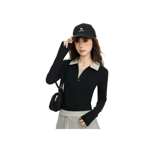 MTHE Черные Женские T-рубашки