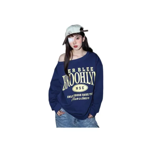 DTLUI Темно-синие женские свитшоты