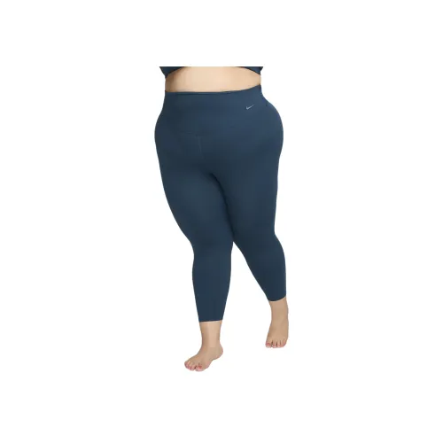 Nike Женские Мягкие Спортивные Брюки с Высокой Талией Женские Морской Синий