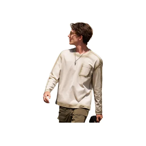 Mr.Bu Лишайниковый цвет Зеленый Мужская T-рубашка