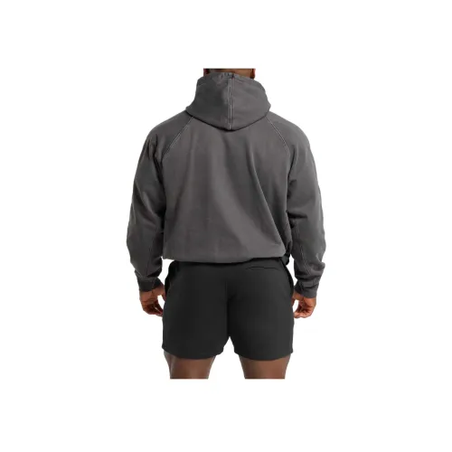 GYMSHARK Серый Черный Мужские Толстовки