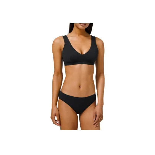 lululemon Waterside Двухкомпонентный Купальник Женский Черный