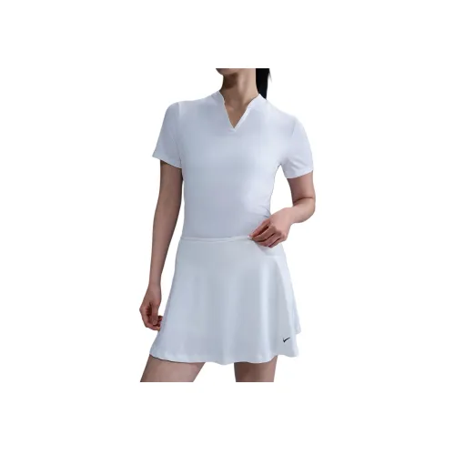 Nike Dri Fit Повседневные короткие юбки Женские Белый Черный