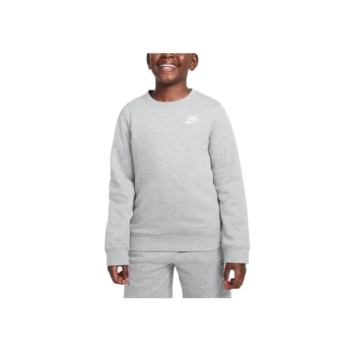 nike Свитшот Sportswear Club Темно-серый Белый Дети Возраст 3-7 лет
