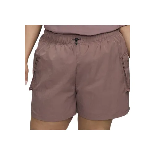 nike Sportswear Essentials Series Карго Шорты Женские Дымчатый Лиловый Красный Черный