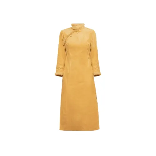 Su Fei Желтый Женские Ципао