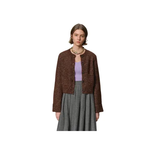 FABRIQUE Темно-коричневый женский трикотаж