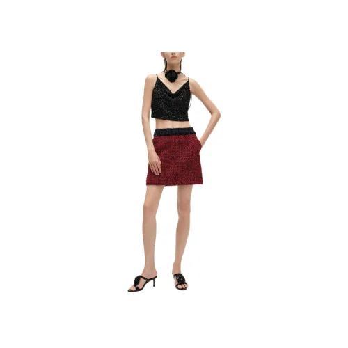 Karl Lagerfeld Повседневные короткие юбки Женские Red