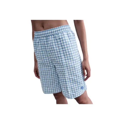 nike Повседневные шорты Женские Синие Белые