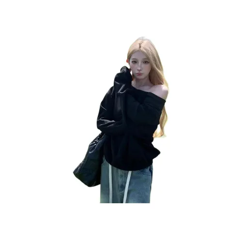 MUCCHIC Черный Женский Свитшот