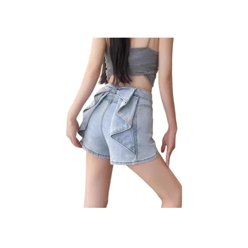 MUCCHIC Светло-синие Женские Джинсовые Шорты