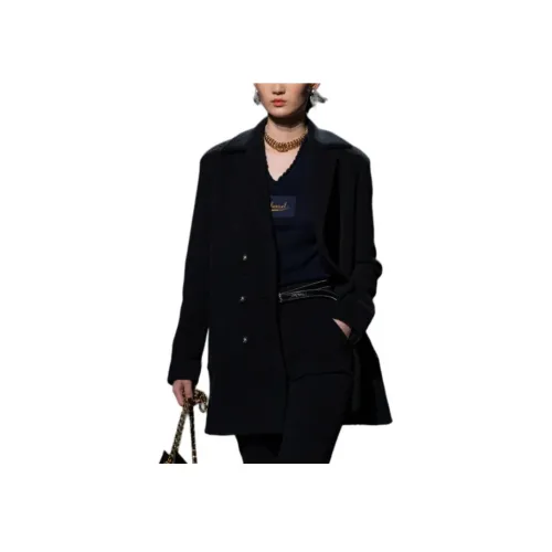 CHANEL Бизнес-костюм Пальто Женское Черное