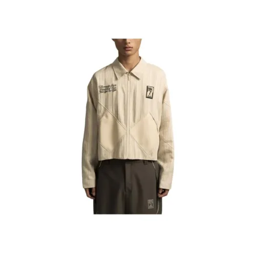 NAMESAKE Men's Gray Oyster Jackets NAMESAKE Мужские Серые Куртки