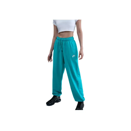 Nike Sportswear Club SS25 Вязаные тренировочные брюки женские зеленые