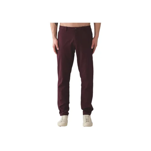 lululemon Commission Вязаные Тренировочные Брюки Мужские Бордовые