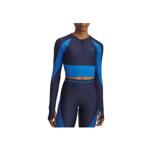 Under Armour HeatGear Синий Женская одежда для фитнеса