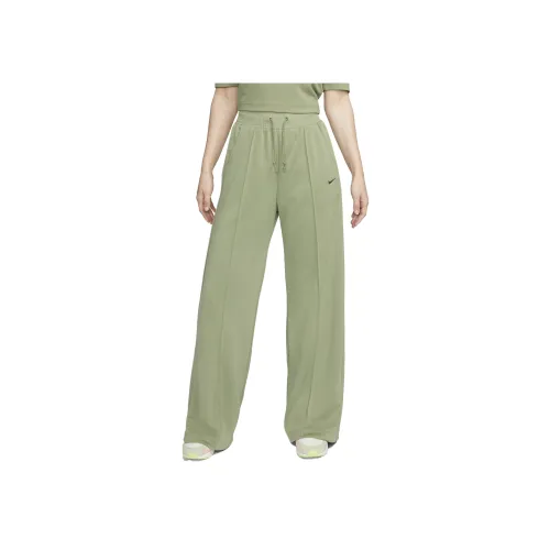 nike Sportswear Essentials Series Вязаные Тренировочные Штаны Женские Зеленые