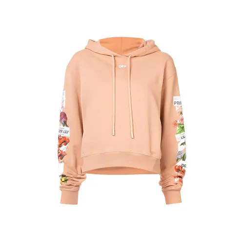 Off Белый Ss20 Розовый Женские Свитшоты