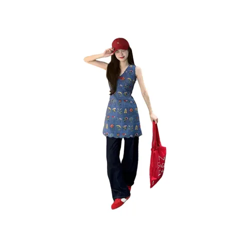 PARKYEON Платье Женские Платья без рукавов