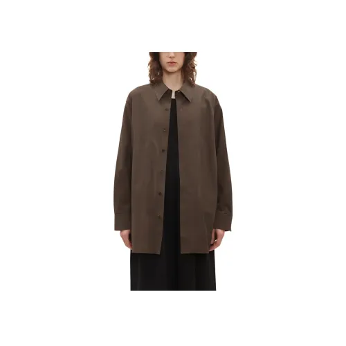 LA GARCONNE SS24 Кожаная куртка женская темно-коричневая