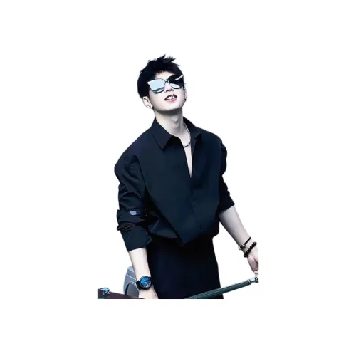 CORNILOT Рубашка Унисекс Призрачный Черный