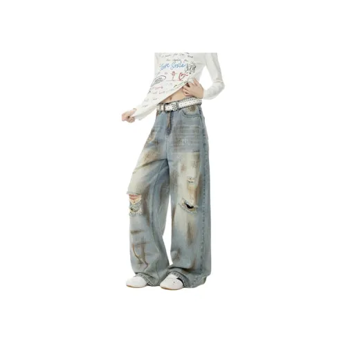 D W Blue Unisex Cargo Pants D W Синий Унисекс Карго Брюки