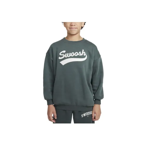 Nike Sportswear Club Толстовка Винтажный Зеленый Парусный Белый Подростки