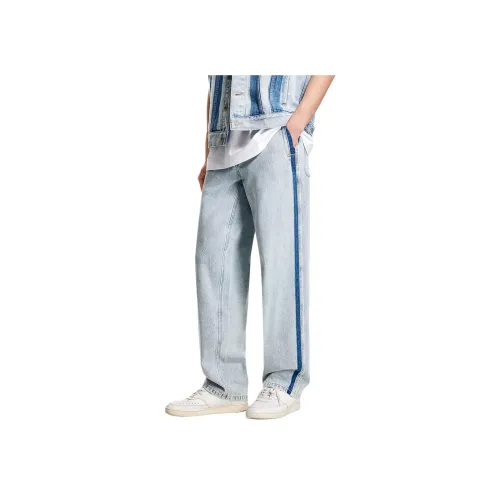 JACK JONES C42 Light Denim Blue Men's Jeans JACK JONES C42 Светлый Деним Синий Мужские Джинсы
