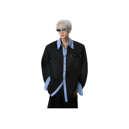 Ang2 Stu Черный Унисекс Рубашки