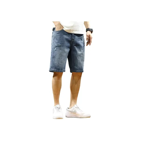Tonlion Men's Blue Denim Shorts  
Tonlion Мужские синие джинсовые шорты